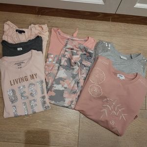 Girls' bundle, size 10-12 (pink/gray)
